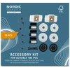 Priedų rinkinys robotui dulkių siurbliui Nordic Quality, skirtas Ecovacs DEEBOT X1 OMNI / X1 Turbo / X1 Plus, 18 dalių