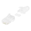 RJ45 jungtis plonam patch kabeliui DELTACO Cat6a, 28AWG, neekranuotas, įdėklas pridėtas / MD-24