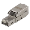 RJ45 kištukas Cat6A, ekranuotas, be įrankių, metalinis DELTACO / MD-106