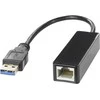 Šakotuvas DELTACO 1xRJ45, 1xUSB 3.0, juodas / USB3-GIGA5