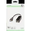 Šakotuvas DELTACO 1xRJ45, 1xUSB 3.0, juodas / USB3-GIGA5