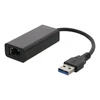 Šakotuvas DELTACO 1xRJ45, 1xUSB 3.0, juodas / USB3-GIGA5