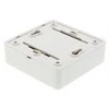 Sieninis lizdas, paviršiaus UTP, 2xRJ45, Cat6 DELTACO baltas / VR-34