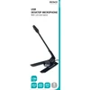 Stalinis USB mikrofonas su LED DELTACO juodas / MF-104