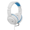 Stereo žaidimų ausinės DELTACO GAMING Baltas LINE skirtos PS5, 2 m laidas, 40 mm elementas, balta / mėlyna / GAM-127-W