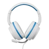 Stereo žaidimų ausinės DELTACO GAMING Baltas LINE skirtos PS5, 2 m laidas, 40 mm elementas, balta / mėlyna / GAM-127-W