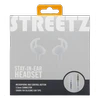 STREETZ ausinės, 3,5 mm, mikrofonas, baltos HL-W101