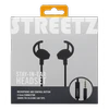 STREETZ Ausinės, su mikrofonu, 3.5mm, juodos HL-W100