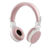 STREETZ ausinės su mikrofonu, sulankstomos, 3,5 mm jungtimi, 1,5 m rožinės HL-W202