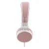 STREETZ ausinės su mikrofonu, sulankstomos, 3,5 mm jungtimi, 1,5 m rožinės HL-W202