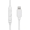 STREETZ į ausis įkišamos Lightning ausinės, Lightning jungtis, 10 mm , 32 &Om;, 20 Hz - 20 kHz, 1,2 m, baltos HL-390