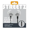 STREETZ „Stay-į ausis įkišamos“ BT5,0 ausinės su mikrofonu ir valdymo mygtukais, juodos HL-BT303