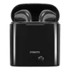 STREETZ True Belaidės ausinės, 350 mAh dėklas, Bluetooth 5, juodos / TWS-0007