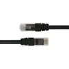 Tinklo kabelis DELTACO U/UTP Cat6, 1m, juodas / TP-61S-K / 00210006