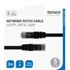 Tinklo kabelis DELTACO U/UTP Cat6, 2m, juodas / TP-62S-K / R00210008
