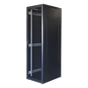 TOTEN System G, 19" grindų spintelė, 42U, 600x1200, perforuotos durys priekyje, perforuotos durys gale, 800 kg apkrova, juodas 19-G6242PP