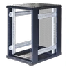 TOTEN System G, 19 "spintelė, 18U, 600x1000, stiklės priekinės durys, perforatas