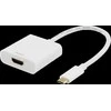 Adapteriai DELTACO USB-C į HDMI, 4096x2160 30Hz, baltas / USBC-HDMI7