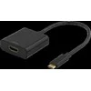 Adapteris DELTACO USB-C į HDMI, 4096x2160 30Hz, juodas / USBC-HDMI8
