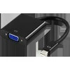Adapteris DELTACO VGA - miniDisplayPort, 1080p 60Hz, 0.2m, juodas / DP-VGA3-K / 00110026
