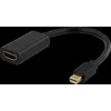 Adapteriai DELTACO DP prie HDMI, 3840x2160 prie 60Hz, 0,2m, juodas / DP-HDMI45