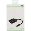 Adapteris Deltaco USB-C - HDMI, juodas