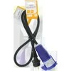 Adapterio kabelis DELTACO CEE 16A, CEE lizdas į CEE7/7 kištuką, naudojamas lauke IP44, 1m, juodas / GT-984