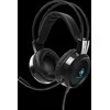 Ausinės DELTACO GAMING LED, veikia su Xbox ir Playstation, juodos / GAM-105