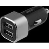 Automobilinis įkroviklis DELTACO USB, 2x USB-A, 2,4 A, 17 W USB-CAR126