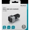 Automobilinis įkroviklis DELTACO USB, 2x USB-A, 2,4 A, 17 W USB-CAR126