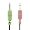 Ausinės su mikrofonu DELTACO, 2m, juodos / HL-2