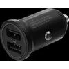 Automobilinis įkroviklis DELTACO 12/24 V USB su dviem USB-A jungtimis, 24 W, juodas USB-CAR127