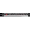 Brennenstuhl Premium-Line Technic Aliuminis, 8xCEE 7/4, 1xCEE 7/7, 19 "1U, 2m, juodas / sidabras1390007018 / GT-650