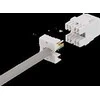 Cat6 "Keystone" jungtis, LSA / 110 jungtis, plastikinis, 180 DELTACO baltas / MD-118