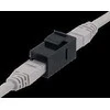 Cat6 "Keystone" jungtis, neekranuota, 2xRJ45, plastikinė, 180 DELTACO juoda / MD-125