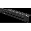 DELTACO 10-PATCH16 Patch Panel, 12 Ports, Cat6, UTP, Juodas / 10-PATCH16