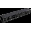 Deltacoimp DELTACO 19 "kabelių panelė, metalas / plastikas, 2U, juoda / 19-20