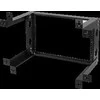 DELTACO 19" sieninis laikiklis, 6U, apkrova 35kg, plienas, montavimo komplektas, juodas / 19-DTSR0506