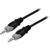 Audio kabelis 3.5mm su pilkos spalvos jungtimis