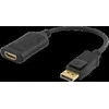 DELTACO DisplayPort į HDMI 2.0b adapteris, 4K in 60Hz, aktyvus, HDCP 2.2, 3D, 0.1m, juodas DP-HDMI32