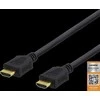 DELTACO High-Speed ​​Premium HDMI kabelis, 1,5 m, Ethernet, 4K UHD, Be ferito juodas / HDMI-1015D