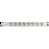 DELTACO Ilgiklis 8xCEE 7/4, 1xCEE 7/7, 19 "1U, 2m, baltas / GT-8529W
