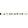 DELTACO ilgiklis 8xCEE 7/4, 1xCEE 7/7 , 19 "1U, 3m, baltas GT-8531W