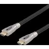 DELTACO PRIME Aktyvus HDMI kabelis, 10m, medžiaginis, 4K, Juodas HDMI-4100