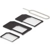 DELTACO SIM kortelių adapterių komplektas (microSIM+miniSIM+nanoSIM) / SIM-109
