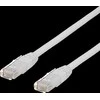 DELTACO U / UTP Cat6a patch kabelis, 0.3m, 500MHz, Delta-certified, LSZH, baltas TP-603VAU