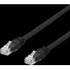 DELTACO U / UTP Cat6a patch kabelis, 0.3m, 500MHz, Delta-certified, LSZH, juodas TP-603SAU