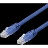 DELTACO U / UTP Cat6a patch kabelis, 0.3m, 500MHz, Delta-certified, LSZH, mėlynas TP-603BAU