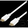 DELTACO „DisplayPort“ kabelis, 2m, 4K UHD, DP 1.2, baltas DP-1021D