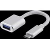 DELTACO USB-C 3.1 Gen 1 į USB-A OTG adapteris, 3A, aliuminis / USBC-1276
